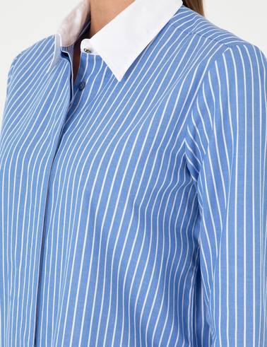 Mavi Comfort Fit Uzun Kollu Gömlek
