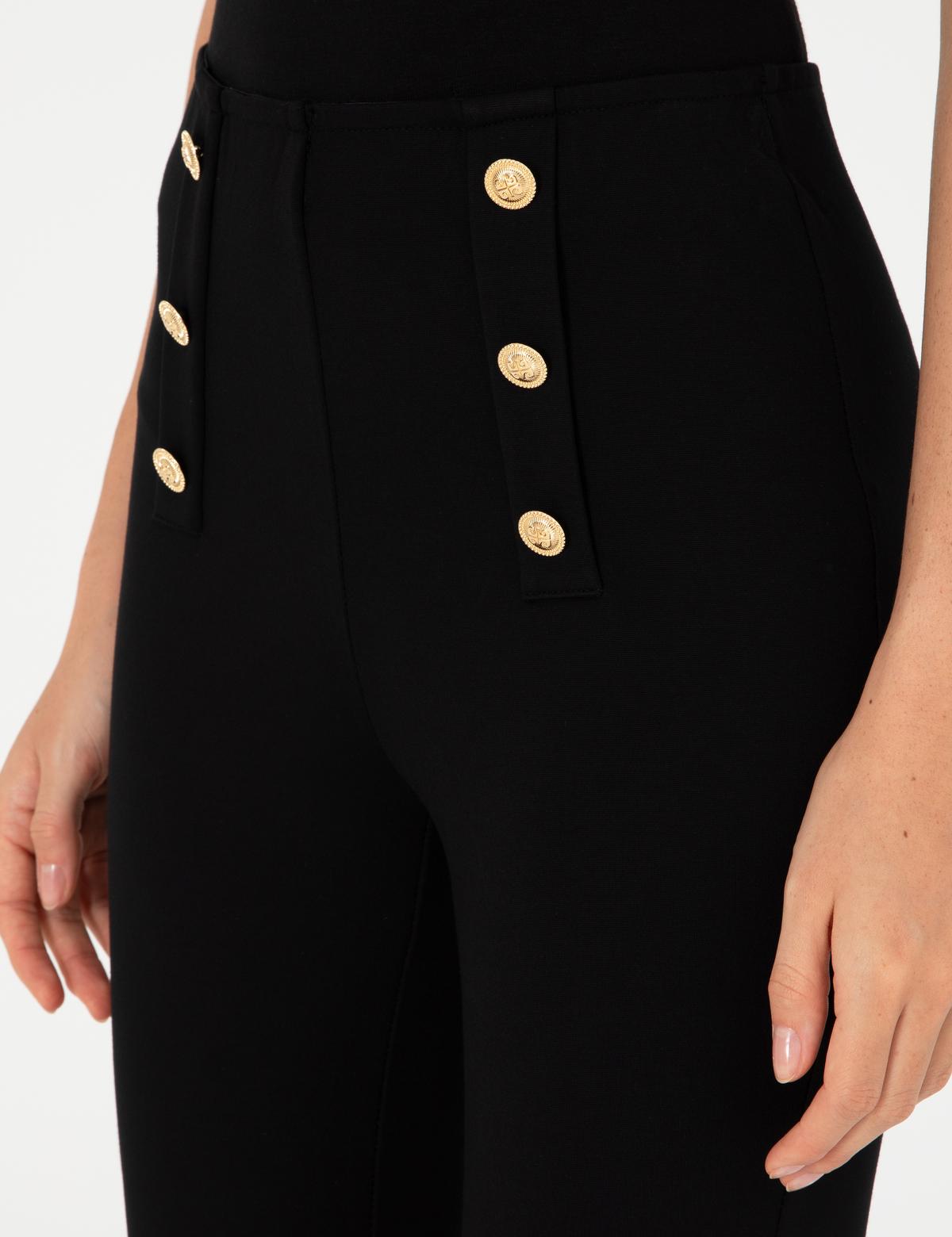 Siyah Slim Fit Tayt - 50290965005