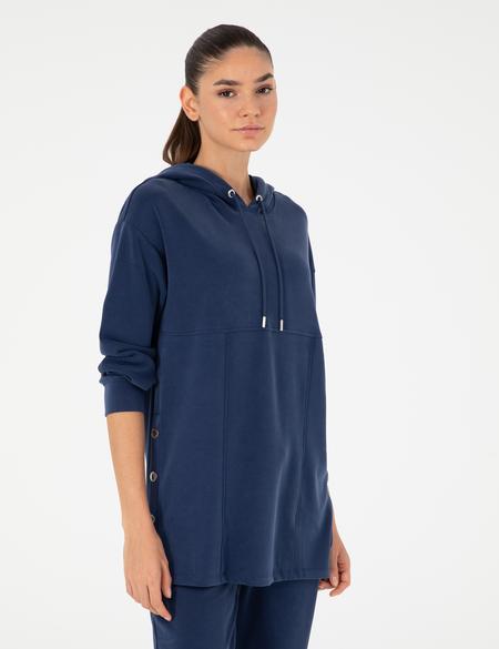 Lacivert Comfort Fit Modal Kumaş Sweatshirt - 50290992011