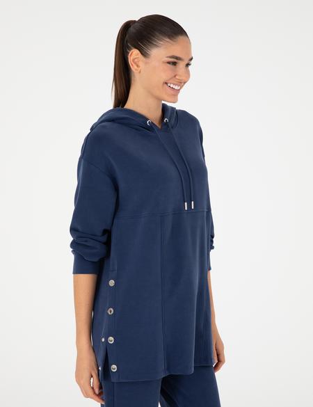 Lacivert Comfort Fit Modal Kumaş Sweatshirt - 50290992011