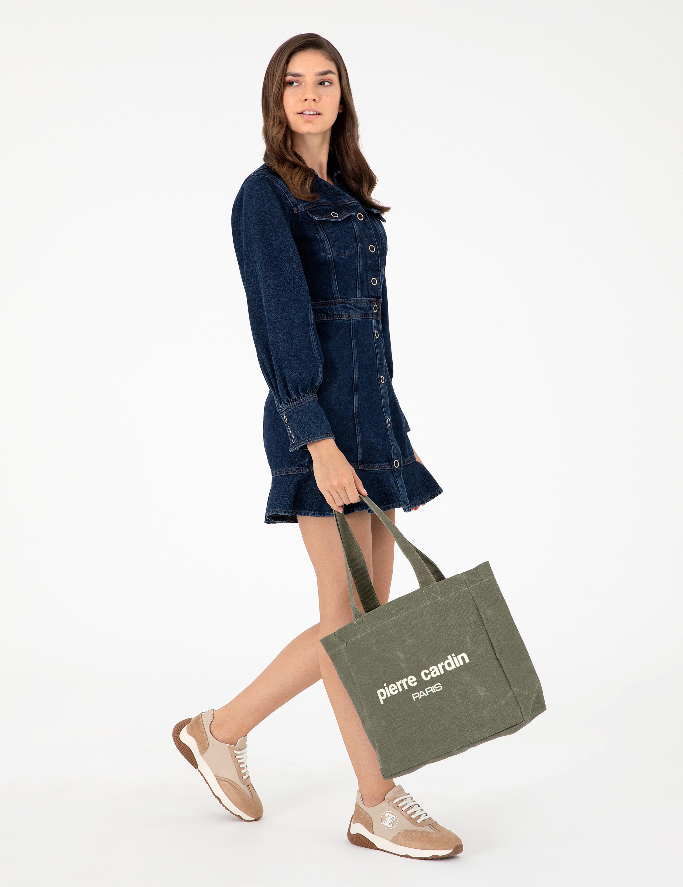 Haki Kanvas Çantası