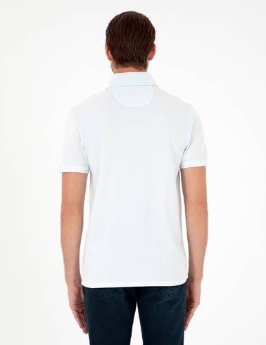 Açık Mavi Slim Fit %100 Pamuk Tişört
