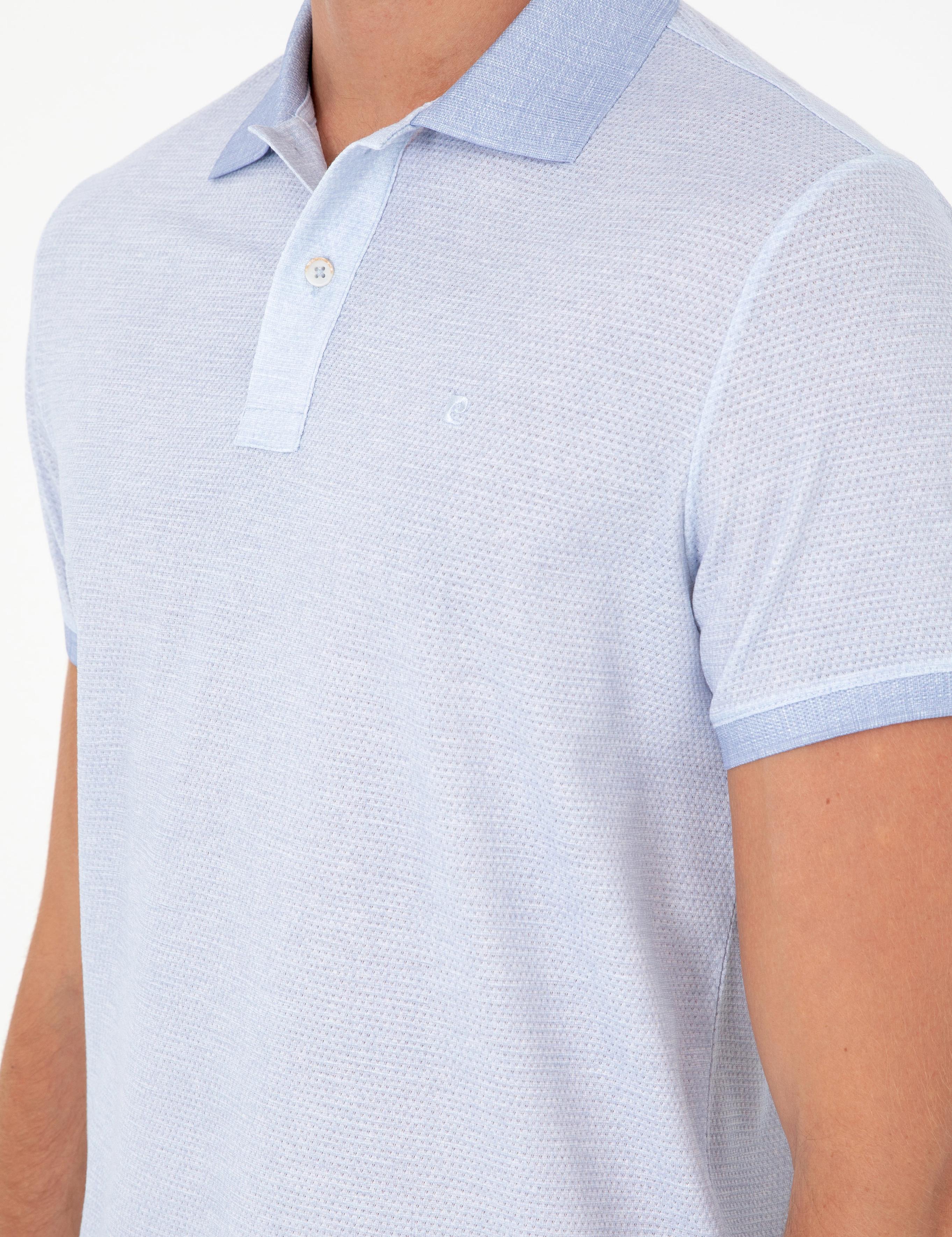 Açık Mavi Slim Fit Tişört