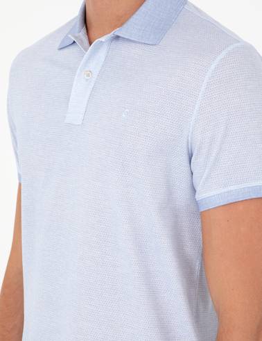 Açık Mavi Slim Fit Tişört