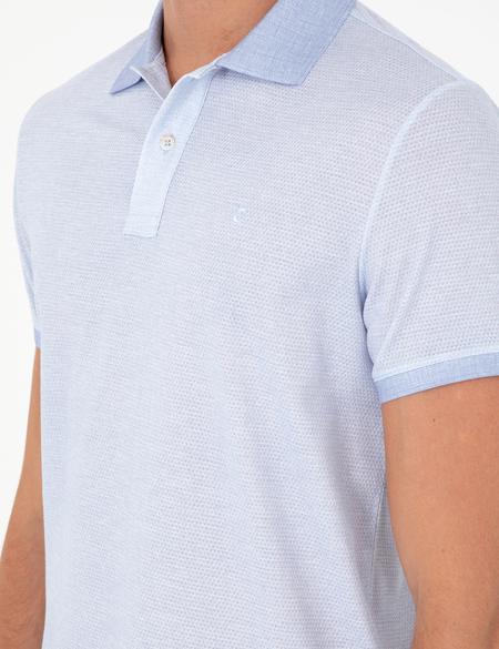 Açık Mavi Slim Fit Tişört - 50288926033