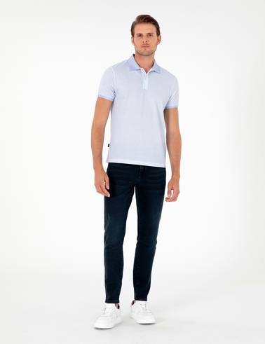 Açık Mavi Slim Fit Tişört