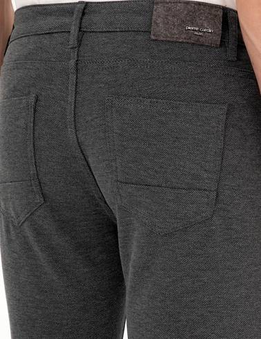 Antrasit Slim Fit Kanvas Pantolon