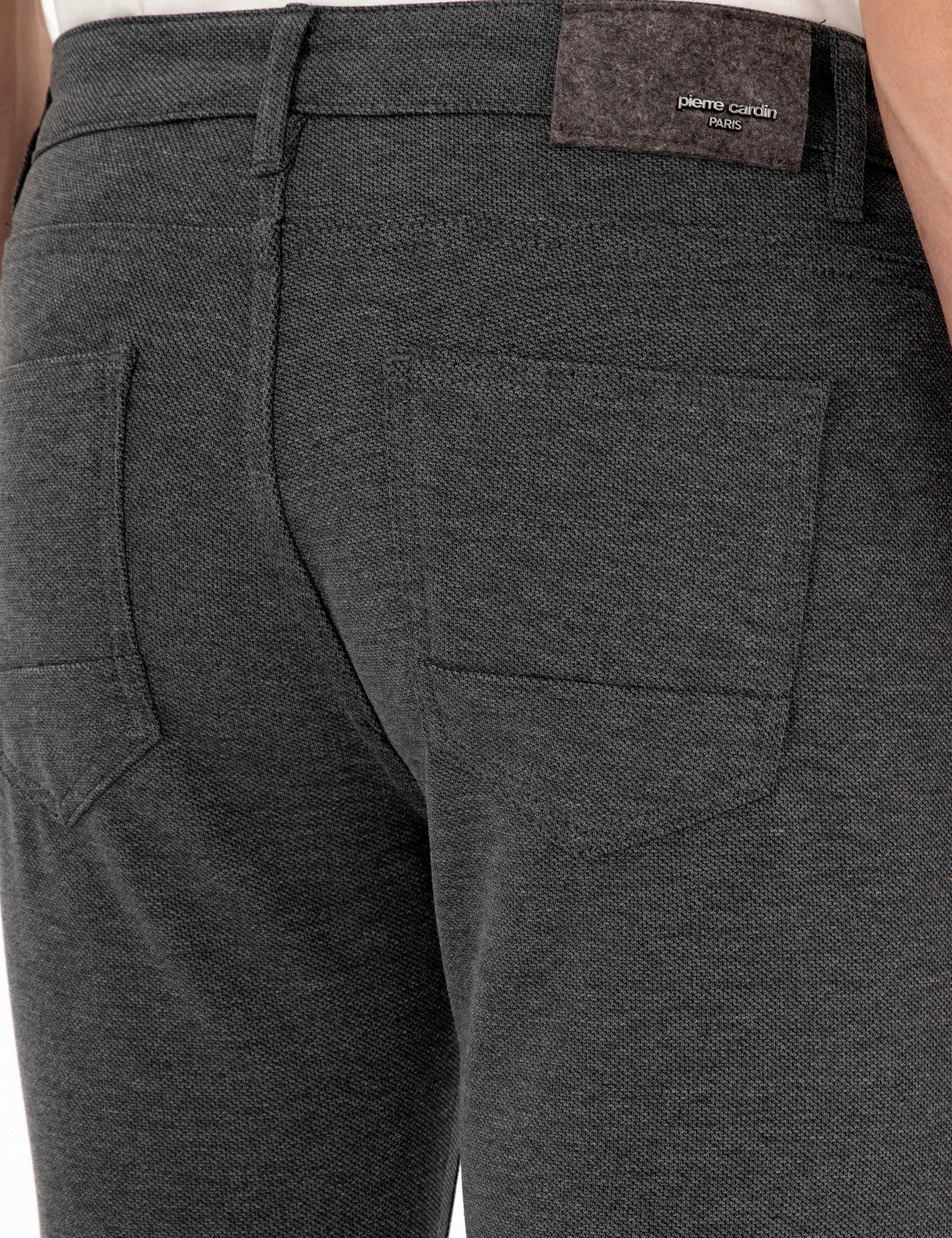 Antrasit Slim Fit Kanvas Pantolon