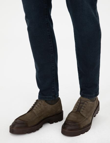 Haki %100 Deri Casual Ayakkabı - 50295696030