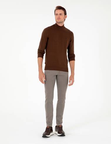 Bej Slim Fit Jean Pantolon
