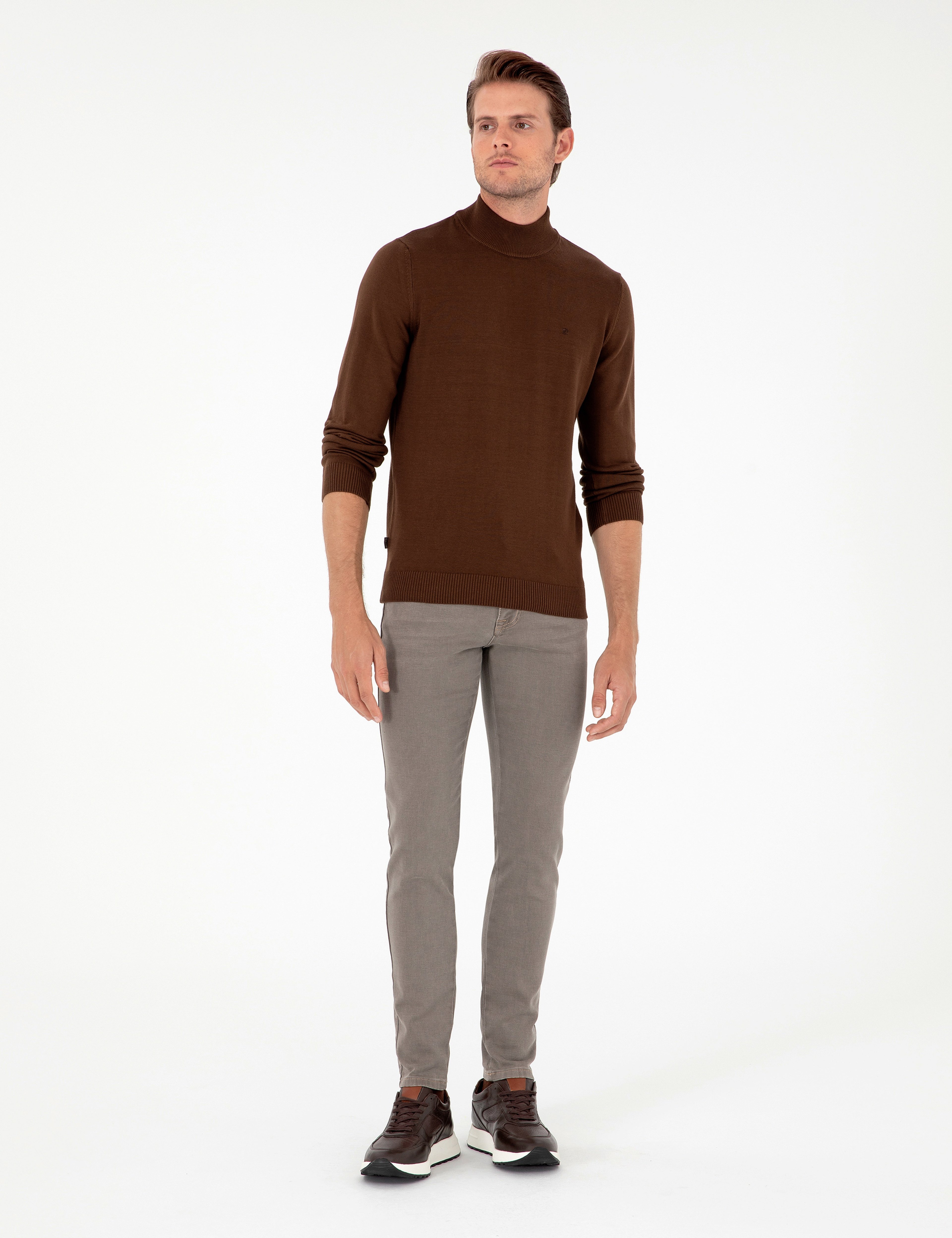 Bej Slim Fit Jean Pantolon
