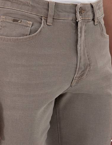 Bej Slim Fit Jean Pantolon