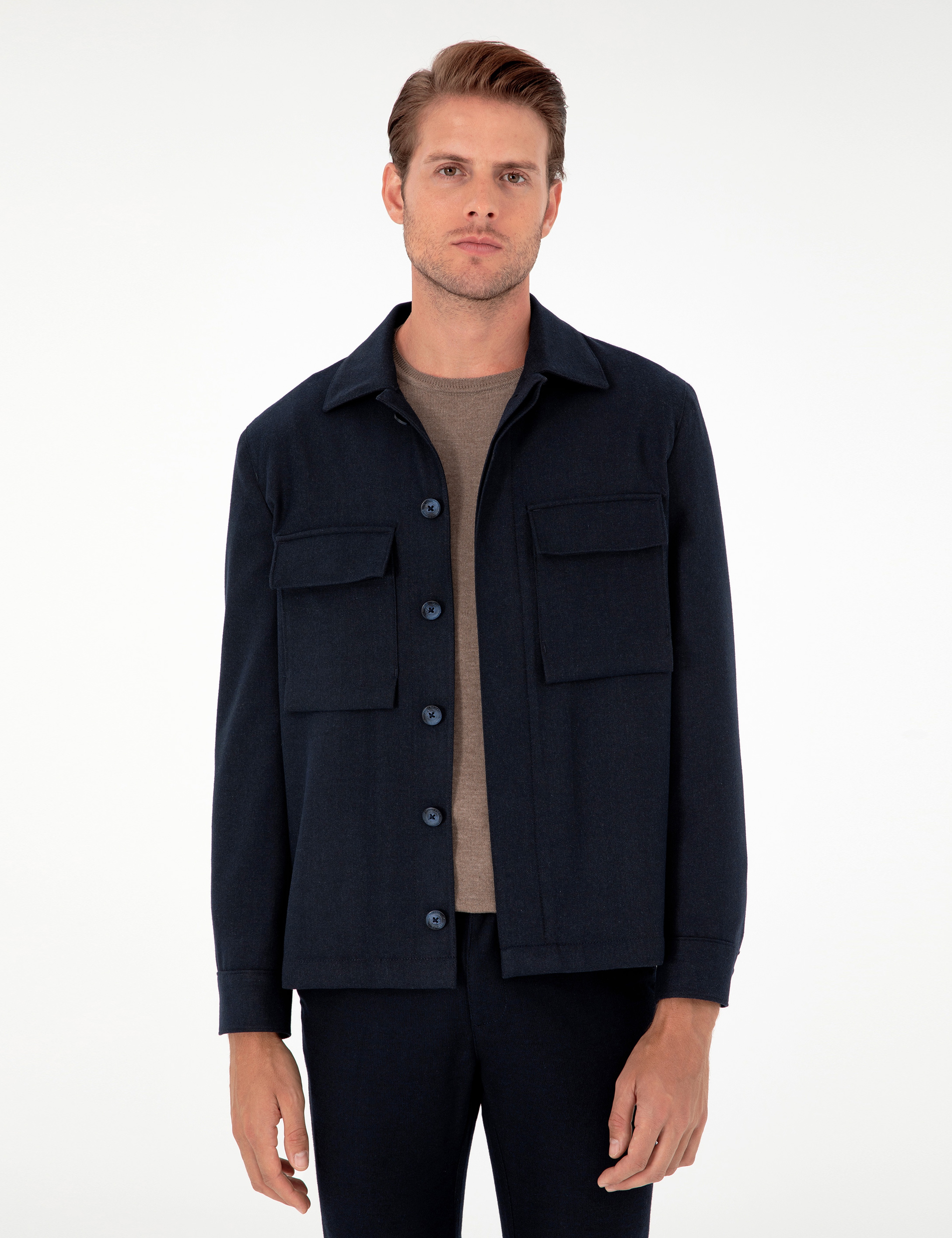 Lacivert Regular Fit Ceket
