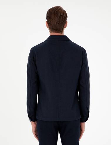 Lacivert Regular Fit Ceket