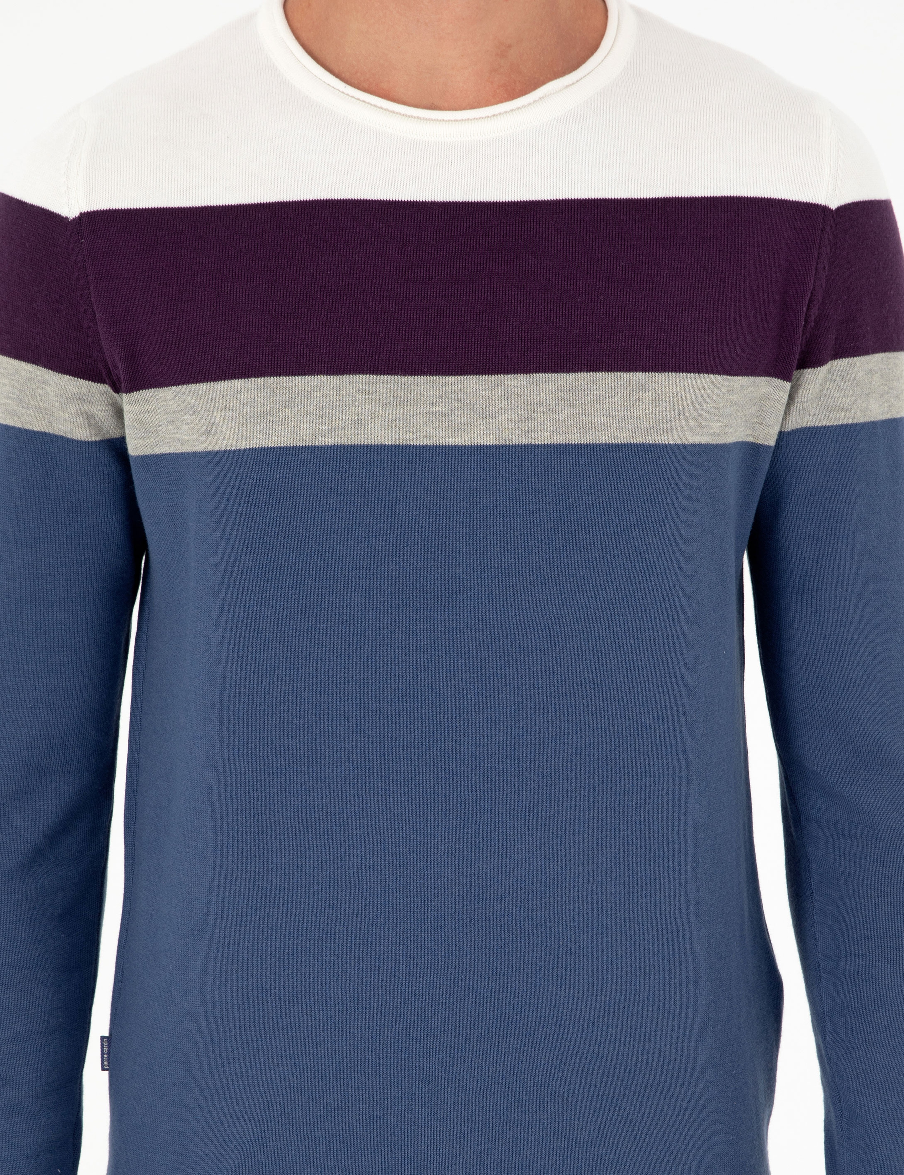 İndigo Slim Fit Bisiklet Yaka Triko Kazak