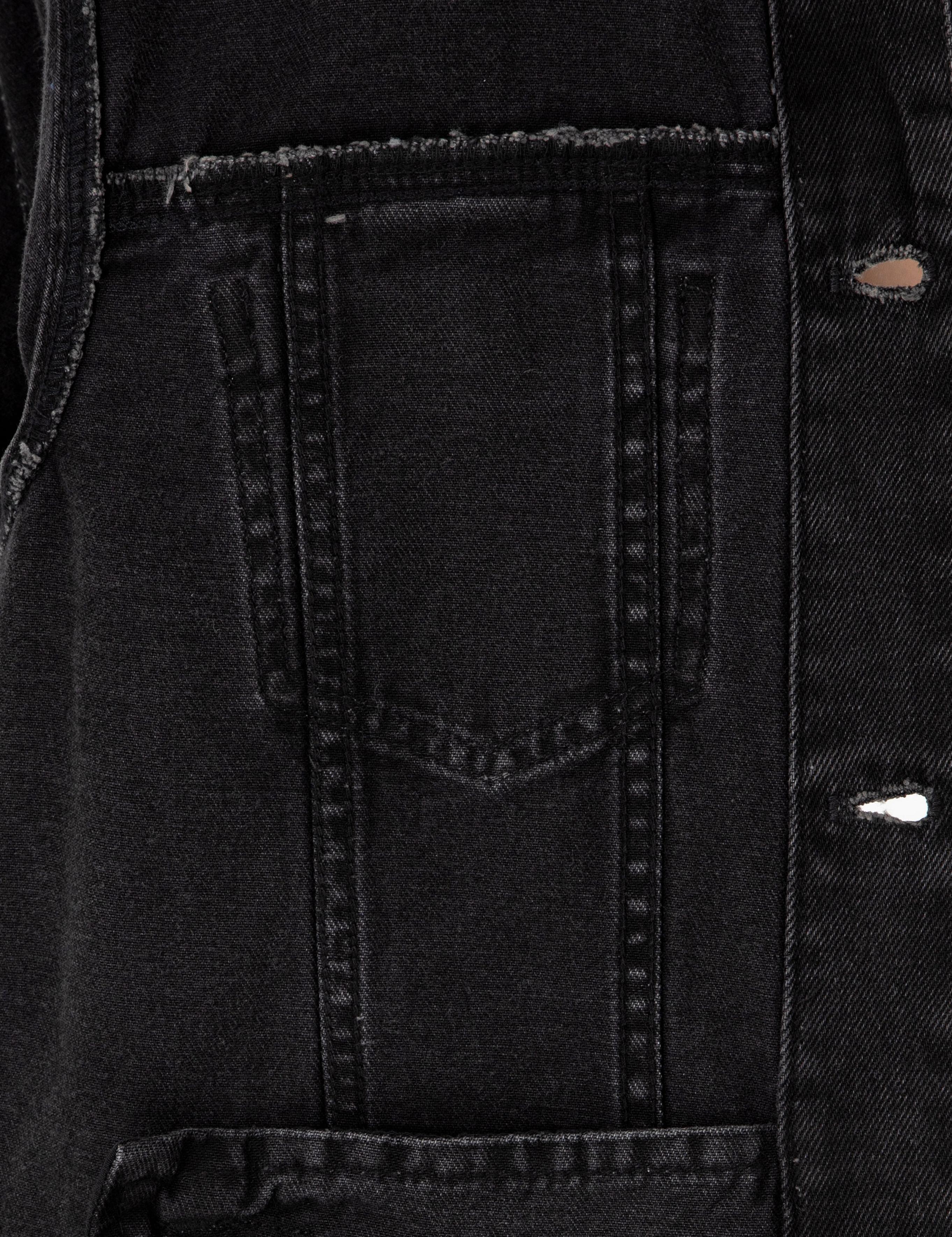 Siyah Slim Fit Jean Ceket