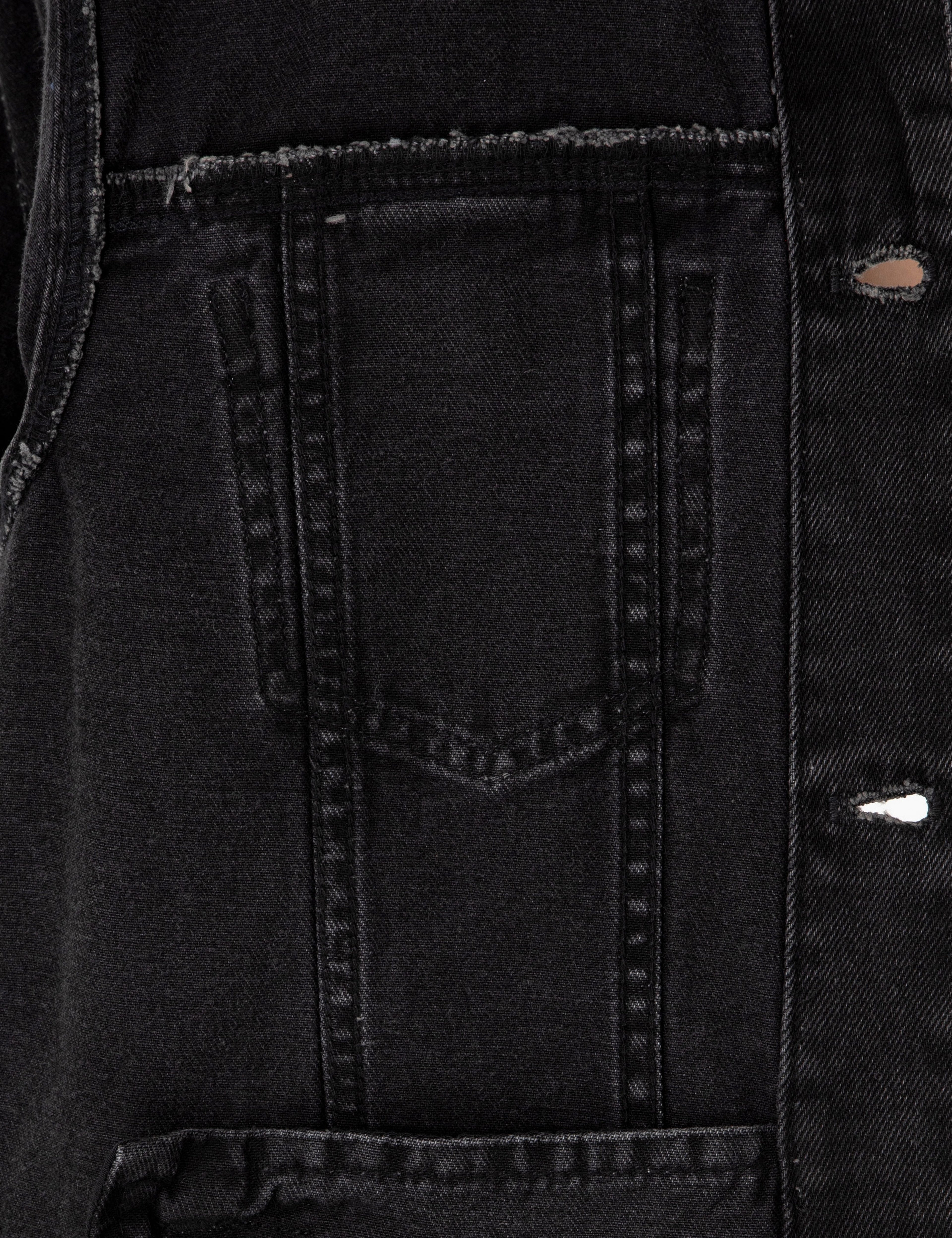 Siyah Slim Fit Jean Ceket
