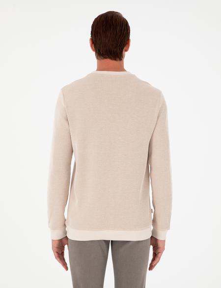 Bej Regular Fit %100 Pamuk Sweatshirt - 50296752006