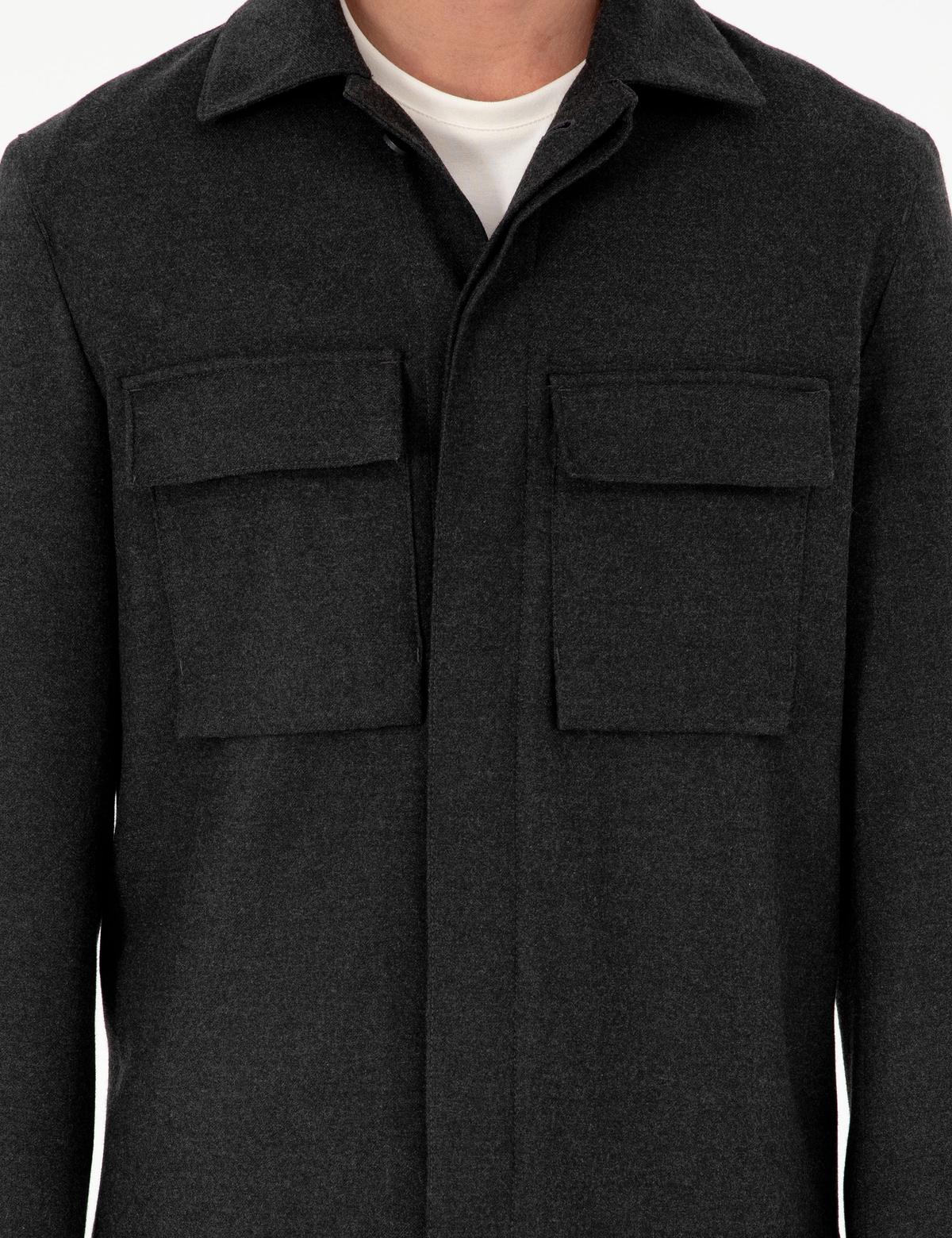 Antrasit Regular Fit Ceket - 50293435081