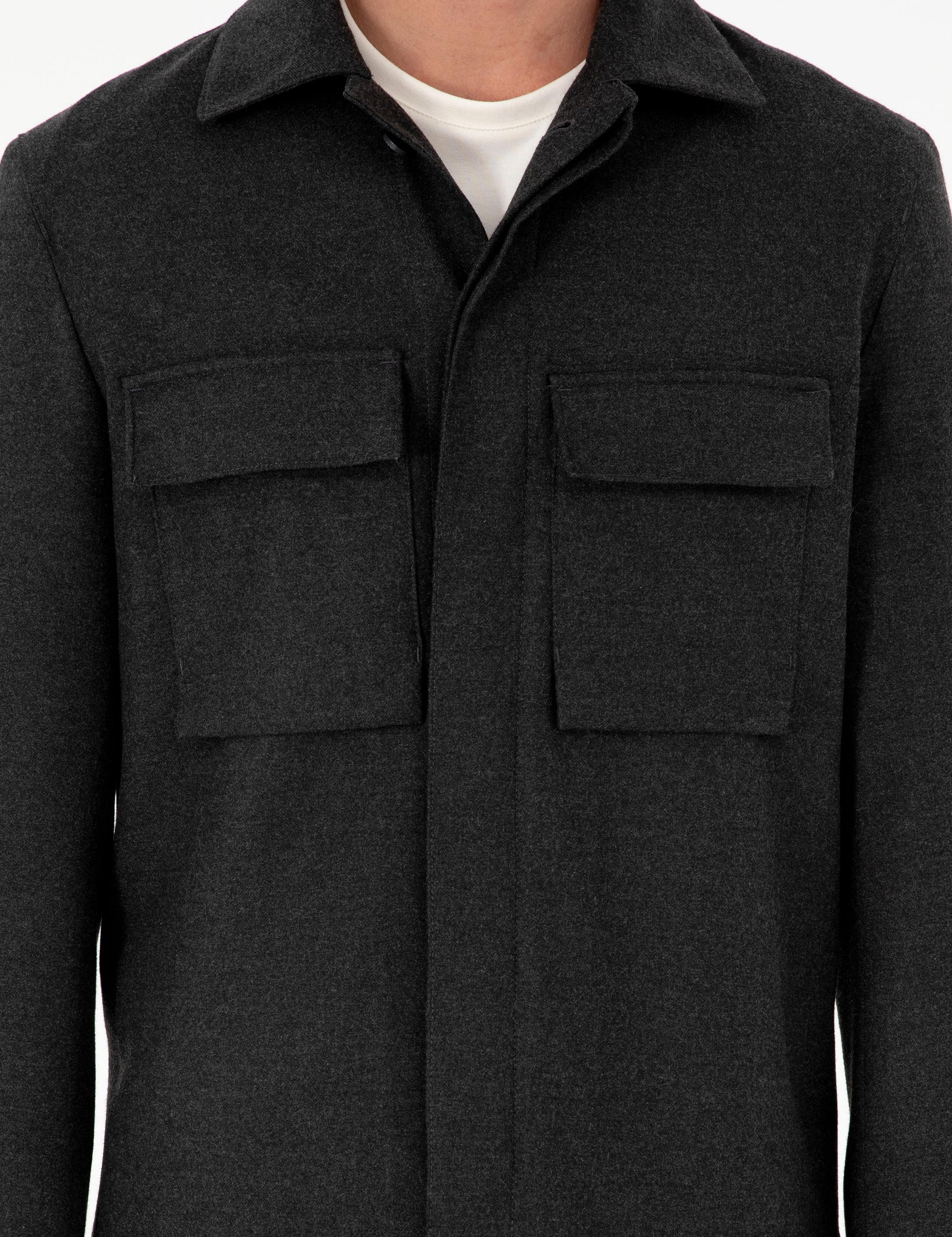 Antrasit Regular Fit Ceket