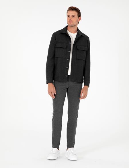 Antrasit Regular Fit Ceket - 50293435081