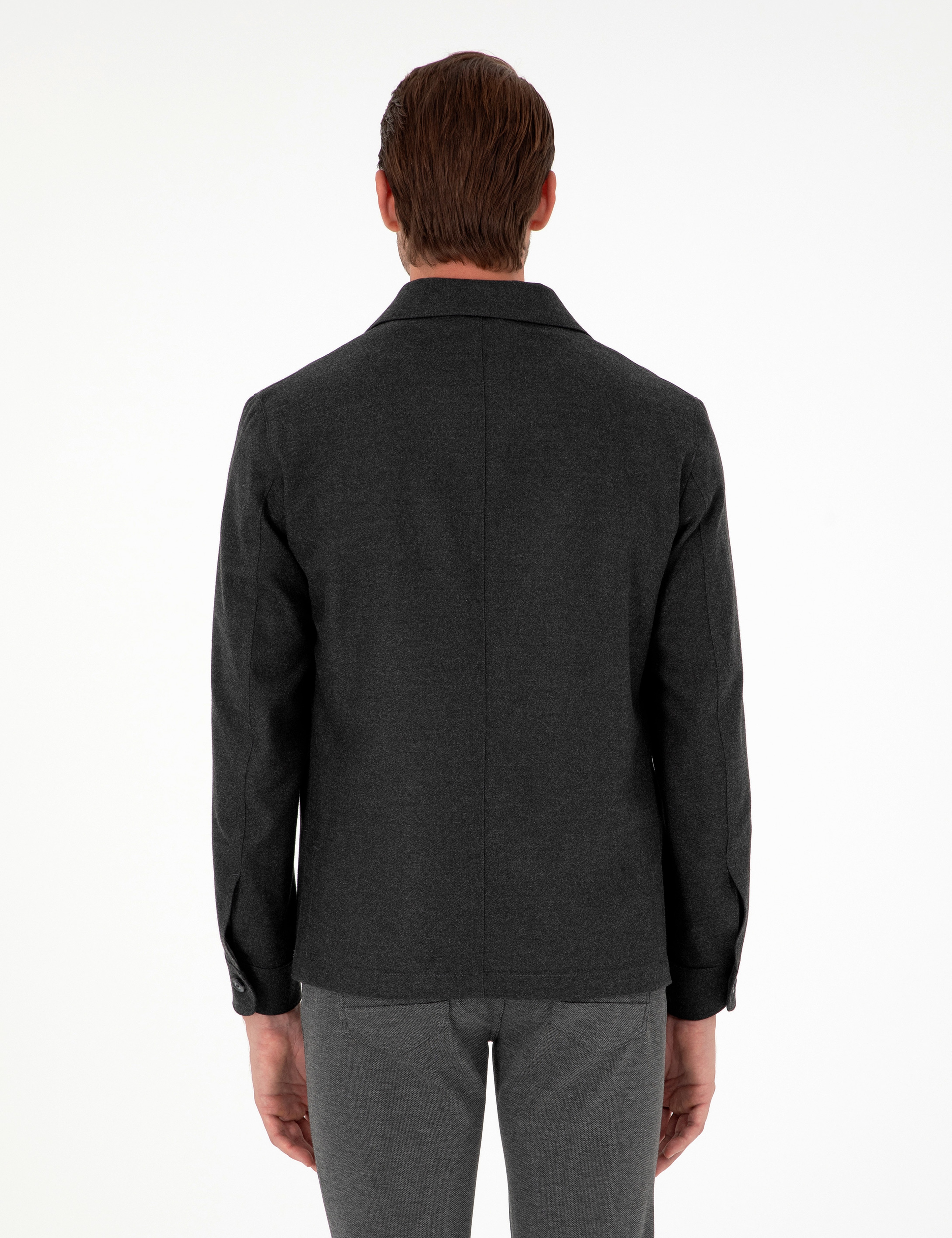 Antrasit Regular Fit Ceket