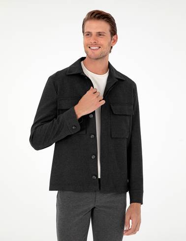 Antrasit Regular Fit Ceket