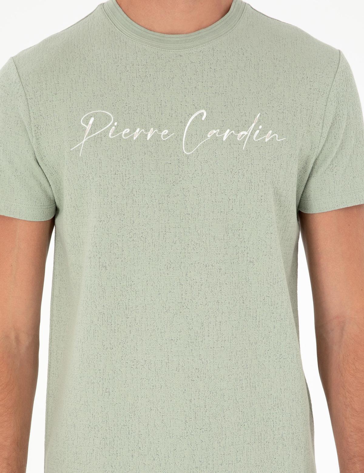 Yeşil Slim Fit Tişört - 50285389013