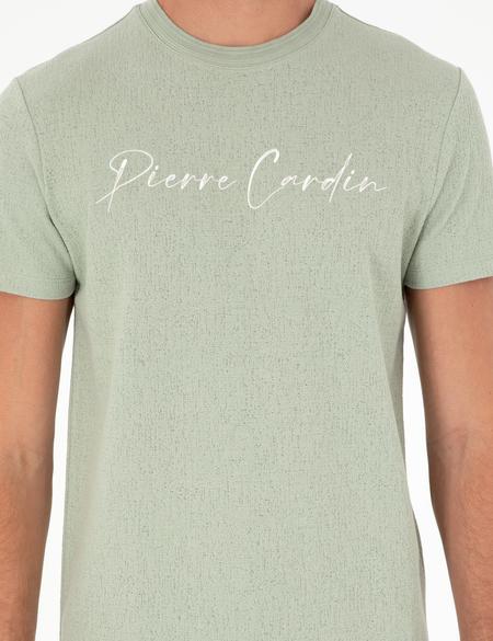 Yeşil Slim Fit Tişört - 50285389013