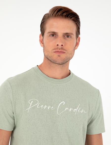 Yeşil Slim Fit Tişört - 50285389013