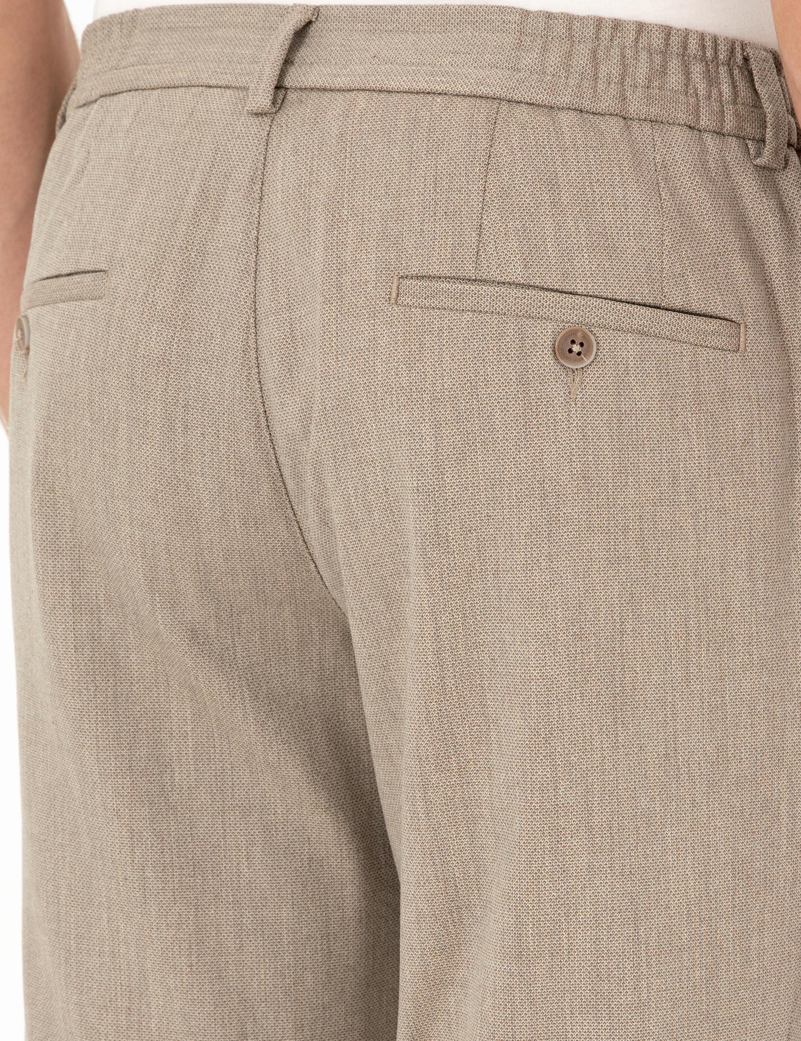 Açık Kahverengi Ex. Slim Fit Kumaş Pantolon