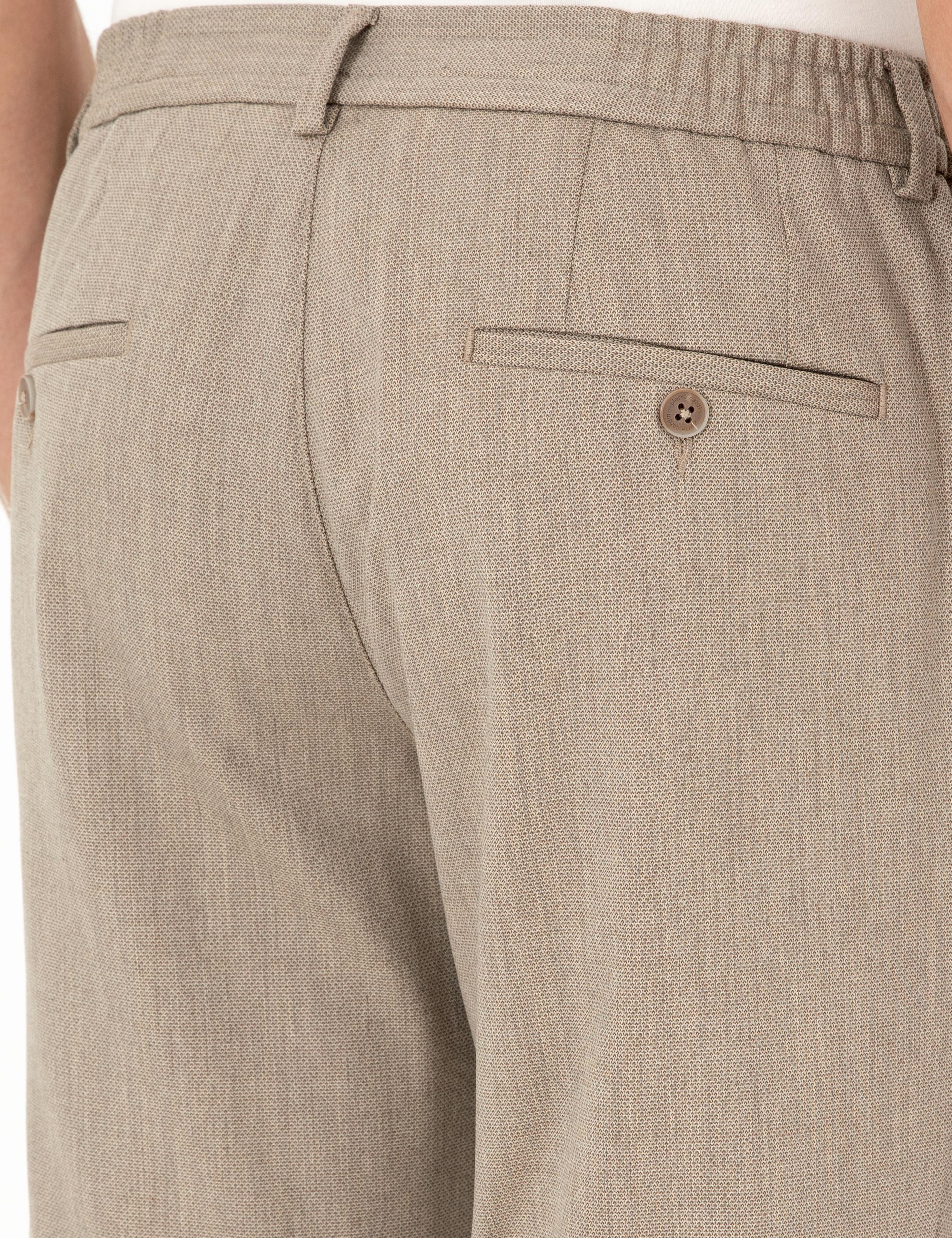 Açık Kahverengi Ex. Slim Fit Kumaş Pantolon