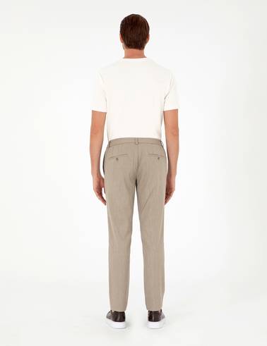 Açık Kahverengi Ex. Slim Fit Kumaş Pantolon