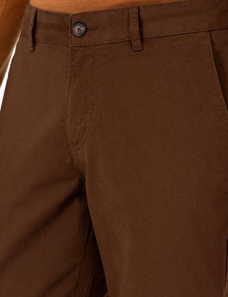 Kahverengi Regular Fit Kanvas Pantolon - 50292505200