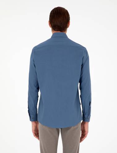 İndigo Regular Fit Uzun Kollu Gömlek