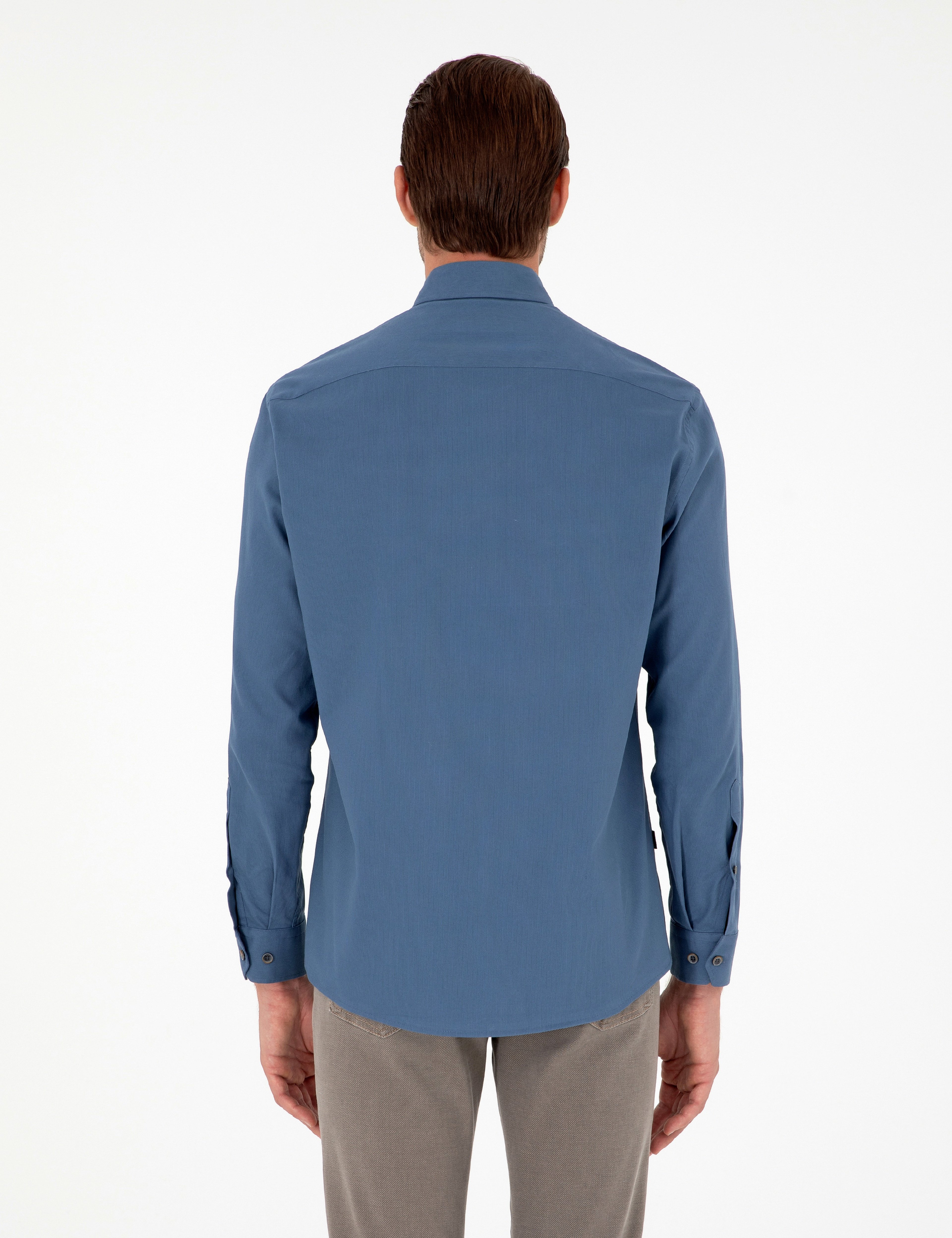 İndigo Regular Fit Uzun Kollu Gömlek