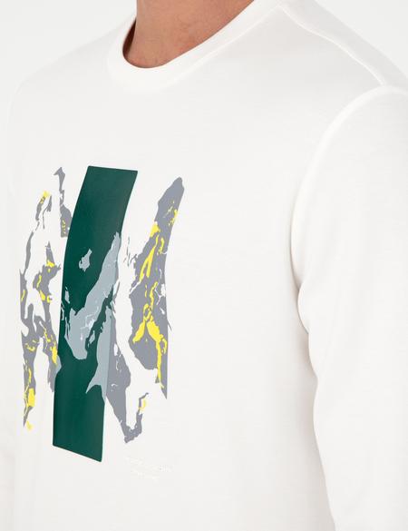 Ekru Regular Fit Bisiklet Yaka Sweatshirt - 50290612025