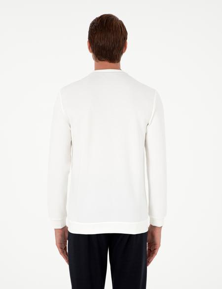 Ekru Regular Fit Bisiklet Yaka Sweatshirt - 50290612025