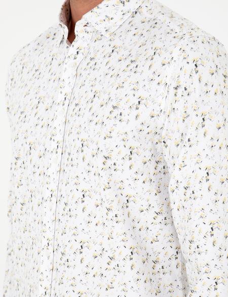 Gri Slim Fit Uzun Kollu Gömlek - 50298182014