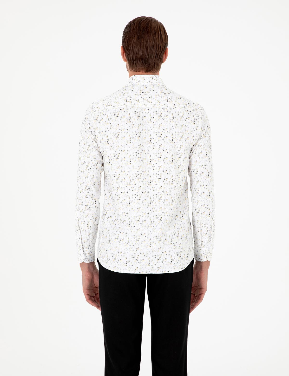 Gri Slim Fit Uzun Kollu Gömlek - 50298182014