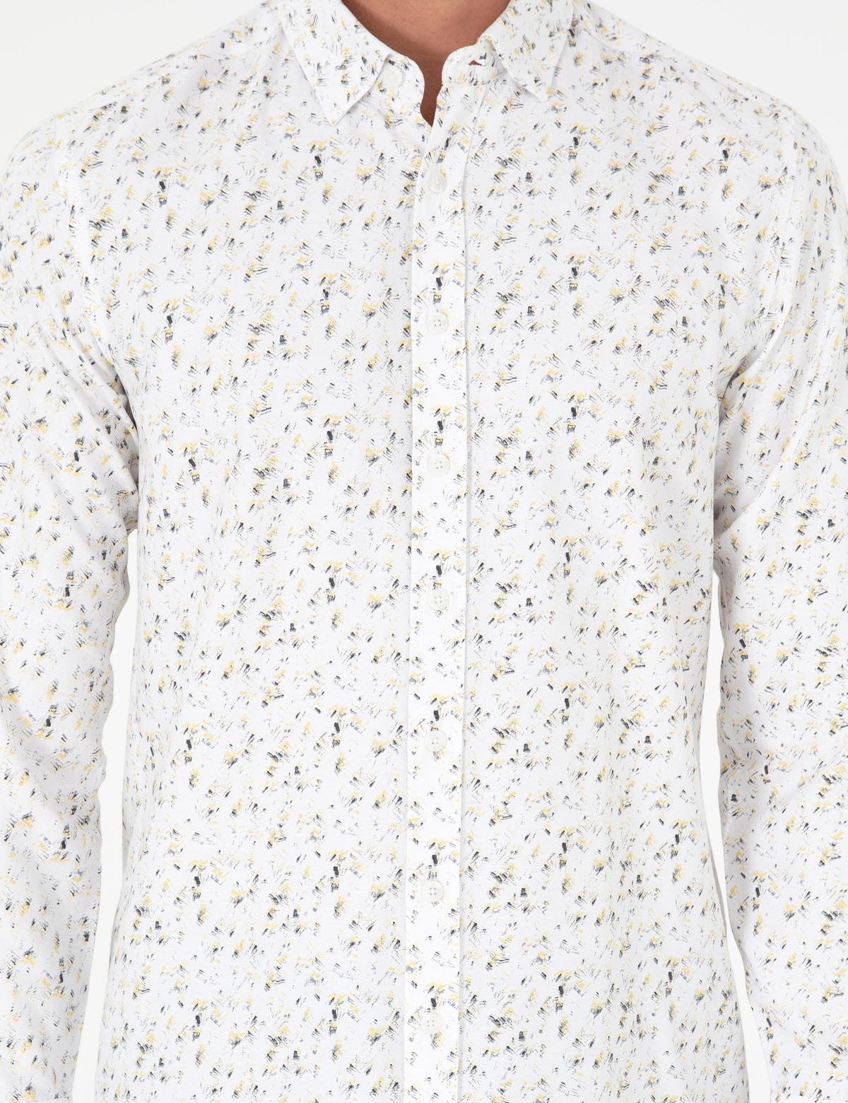 Gri Slim Fit Uzun Kollu Gömlek - 50298182014