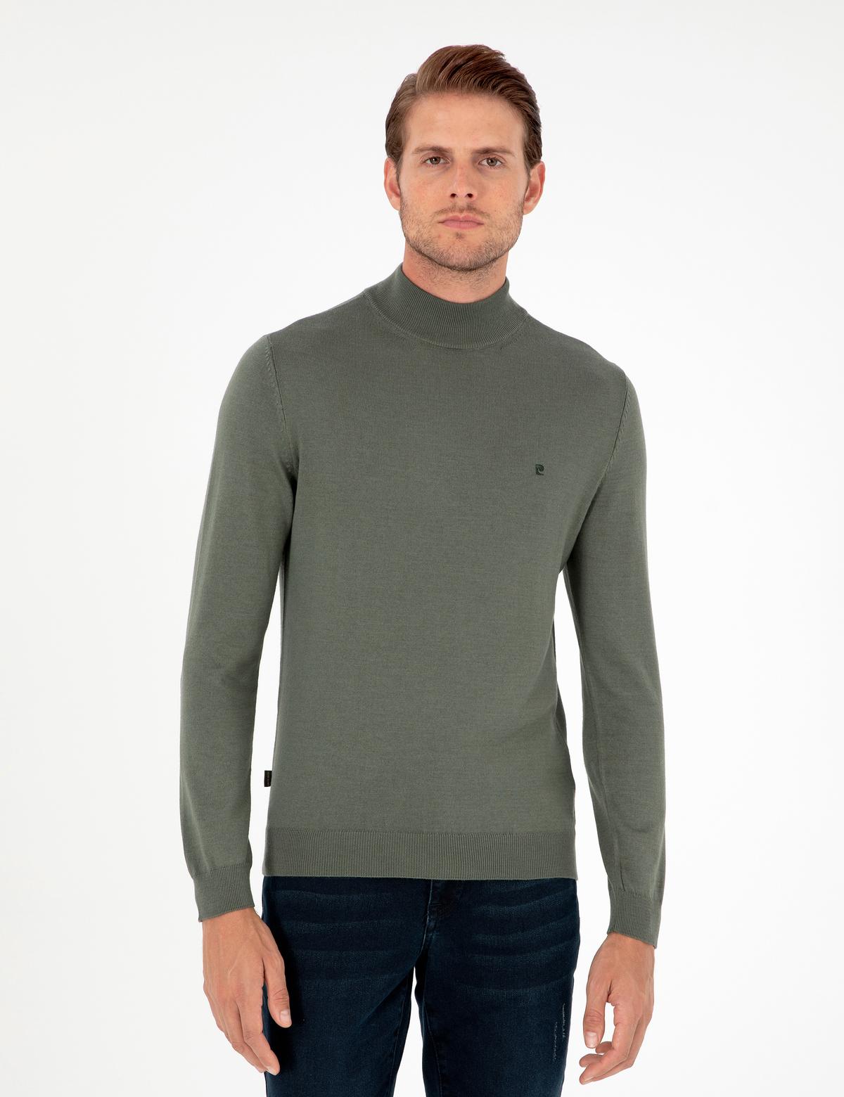 Duman Slim Fit Yarım Balıkçı Yaka Basic Triko Kazak