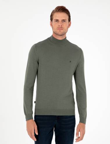 Duman Slim Fit Yarım Balıkçı Yaka Basic Triko Kazak