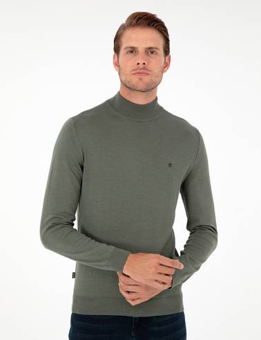 Duman Slim Fit Yarım Balıkçı Yaka Basic Triko Kazak