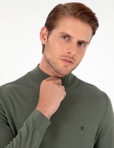 Duman Slim Fit Yarım Balıkçı Yaka Basic Triko Kazak