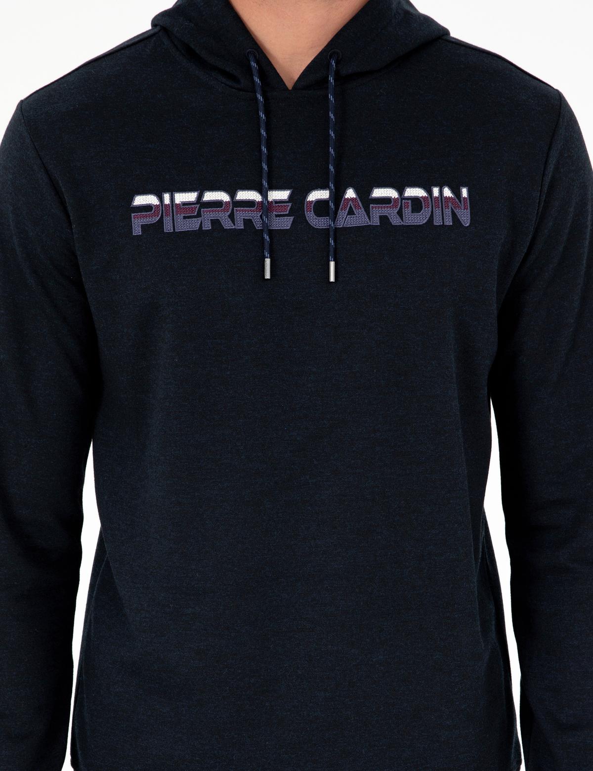 Lacivert Regular Fit Kapüşonlu Sweatshirt - 50290665008