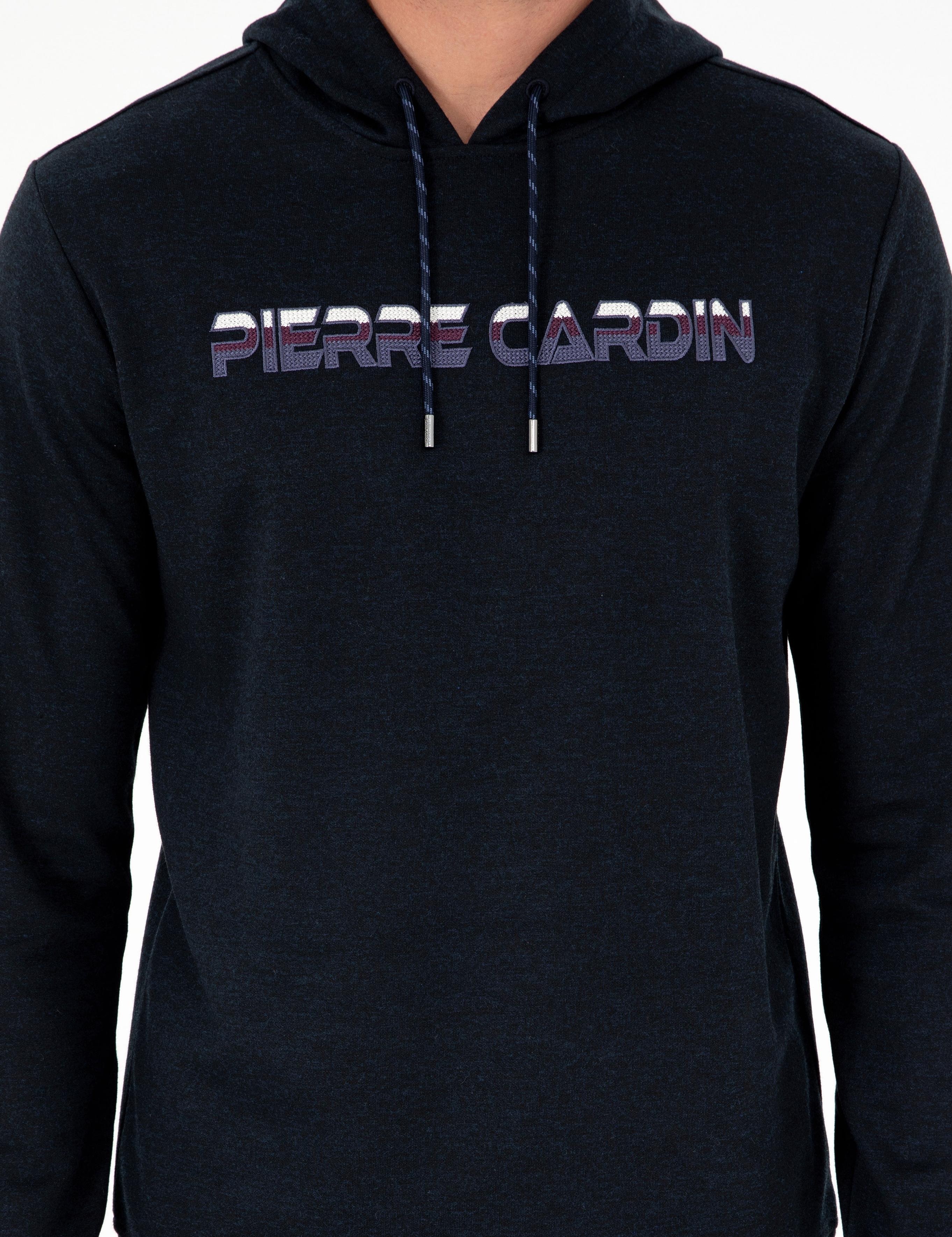 Lacivert Regular Fit Kapüşonlu Sweatshirt