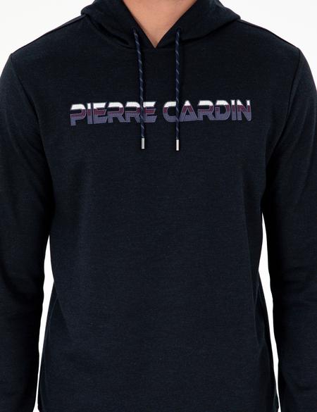 Lacivert Regular Fit Kapüşonlu Sweatshirt - 50290665008