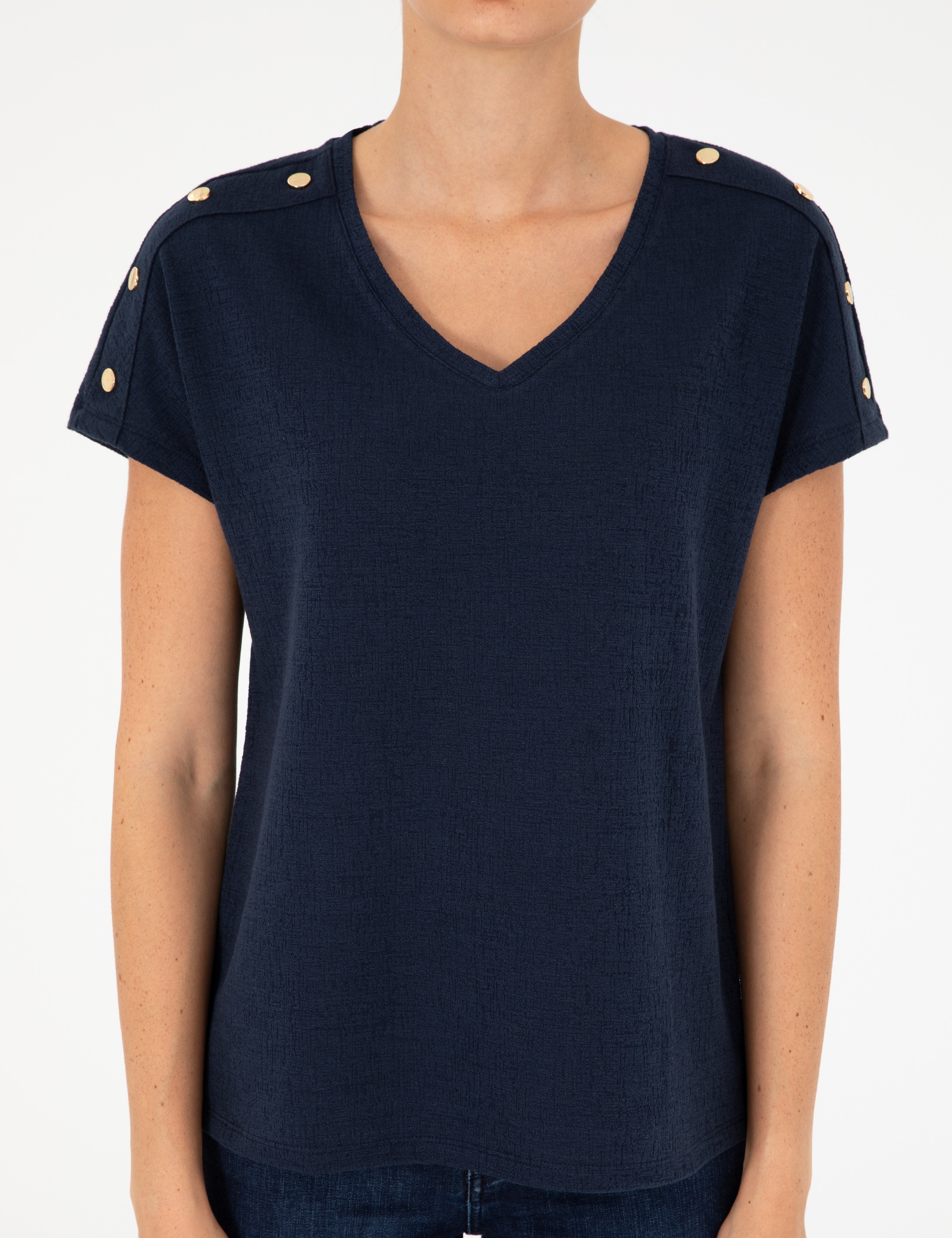 Lacivert Regular Fit Tişört - Image 6