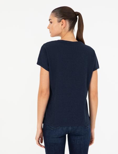 Lacivert Regular Fit Tişört - 50283429019